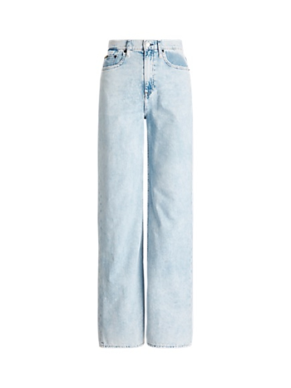 Polo Ralph Lauren Pale Blue High-Waist Wide-Leg Jeans